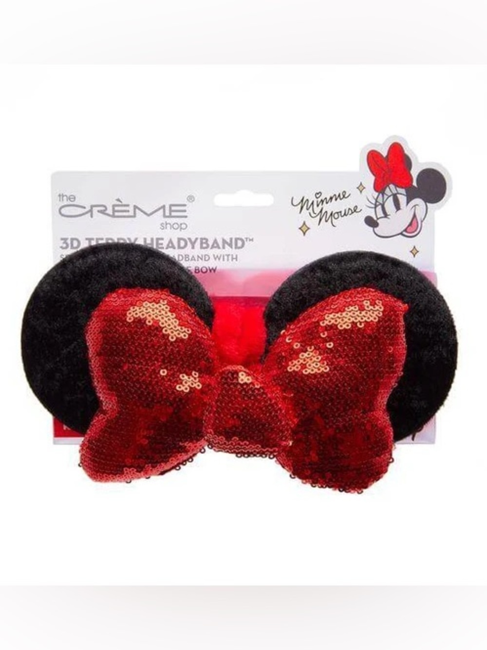 NIB the Crème Shop x Disney Minnie Mouse 3D Teddy Headyband™ – Ruby Glitz
